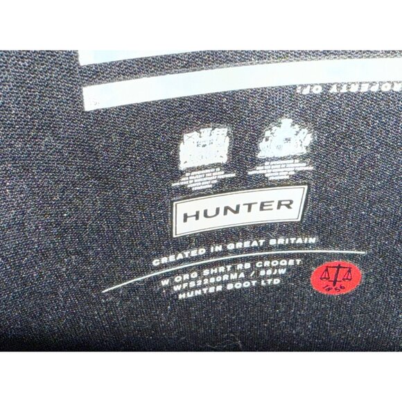 Hunter Women's Black Multi Striped Rain Boots - Size 7 US - New - Picture 4 of 14